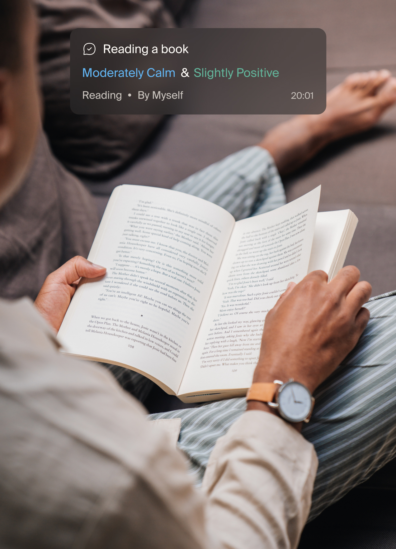 Reading a book Reading a book